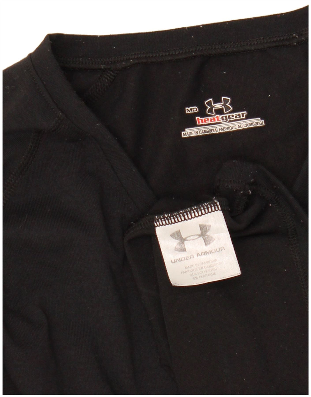 Ženska majica Under Armour dugih rukava UK 12 Srednji crni poliester