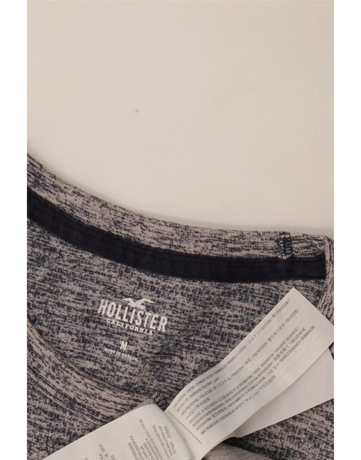 HOLLISTER Muška majica dugih rukava, srednje tamnoplavi flekasti pamuk