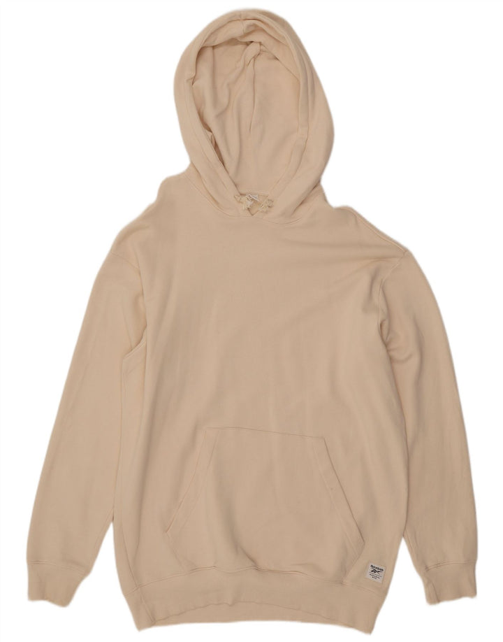 REEBOK Ženska prevelika majica s kapuljačom UK 16 Large Off White Pamuk