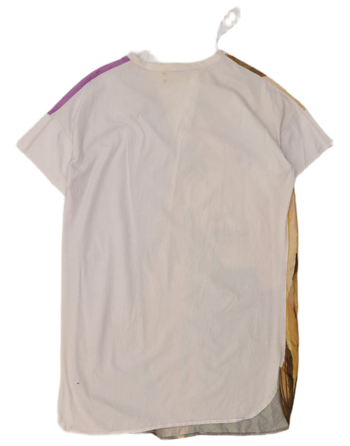 Zara ženska prekomjerna haljina UK 10 Small White Colourblock
