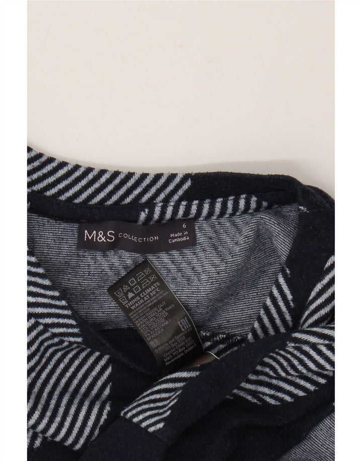 MARKS & SPENCER Ženski džemper s okruglim izrezom UK 6 Mali tamnoplavi