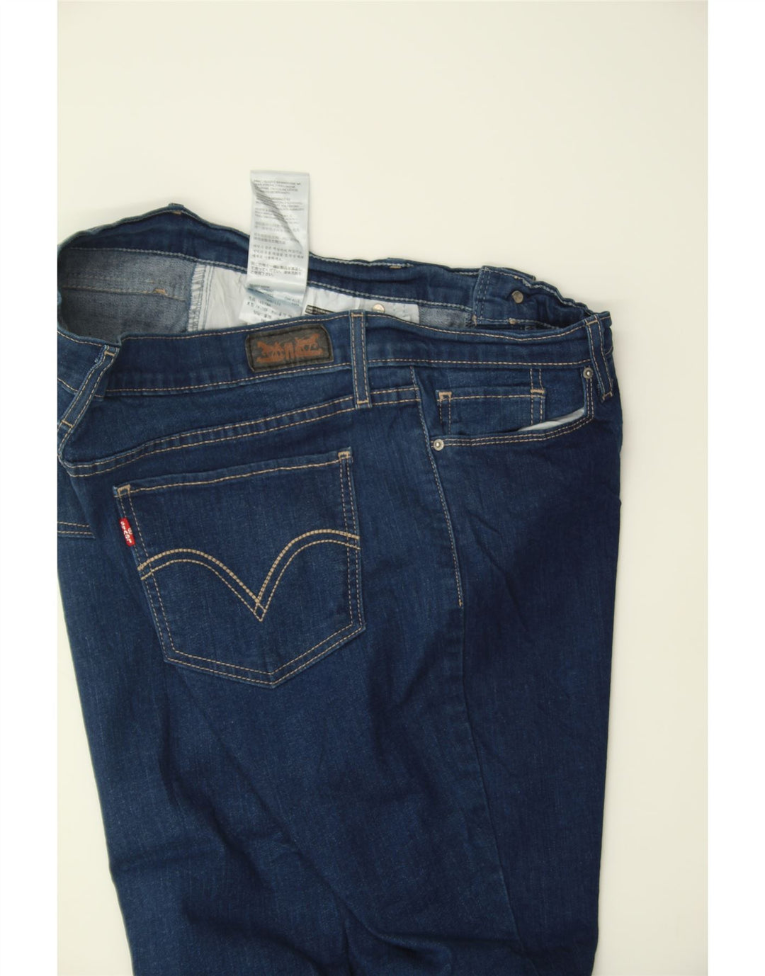 LEVI'S Womens Slim Jeans W31 L32 Navy Blue Cotton Vintage Levi's and Second-Hand Levi's from Messina Hembry 