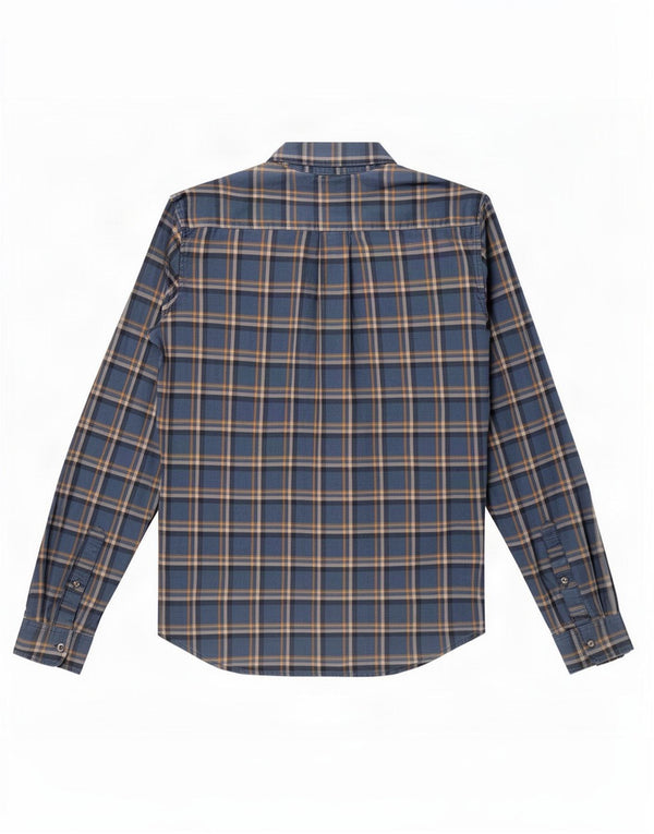 Eddie Bauer Muška klasična flanelska košulja Srednje plavi karirani pamuk
