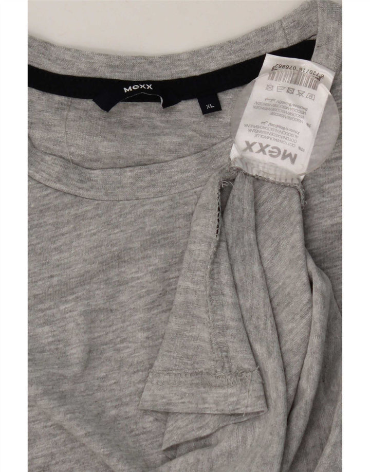 Mexx muška majica standardnog kroja s dugim rukavima XL, sivi flekasti pamuk