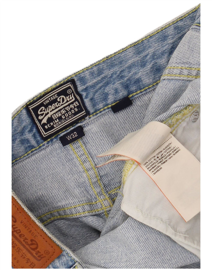 SUPERDRY ženska mini traper suknja niskog struka W32 veliki plavi pamuk