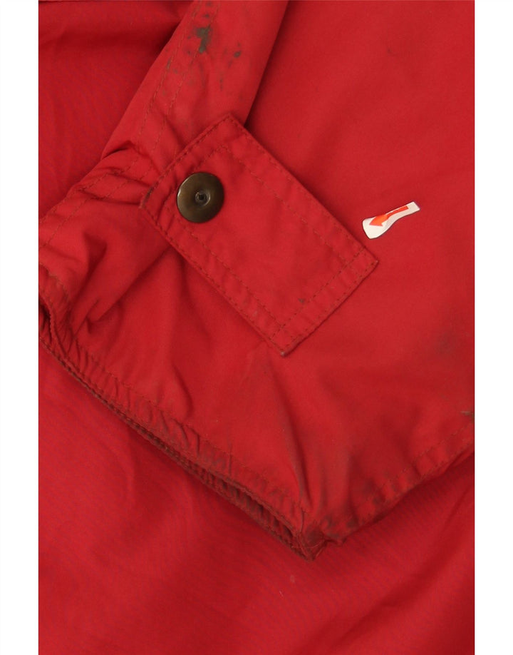 LOTTO Mens Hooded Windbreaker Jacket UK 40 Large Red Vintage Lotto and Second-Hand Lotto from Messina Hembry 