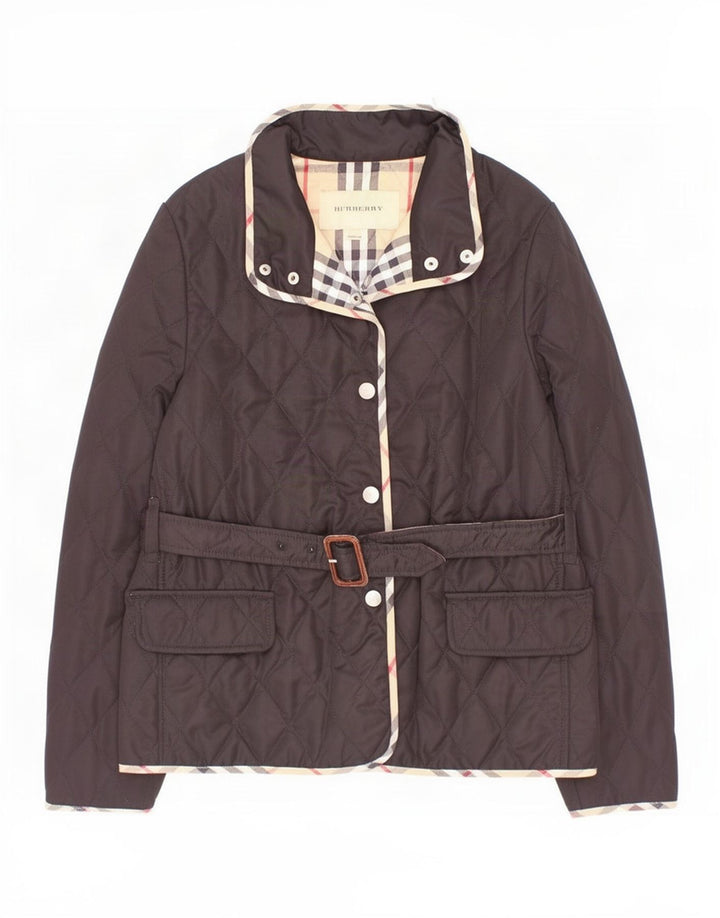 Burberry prošivena jakna za djevojčice 11-12 godina crna poliester