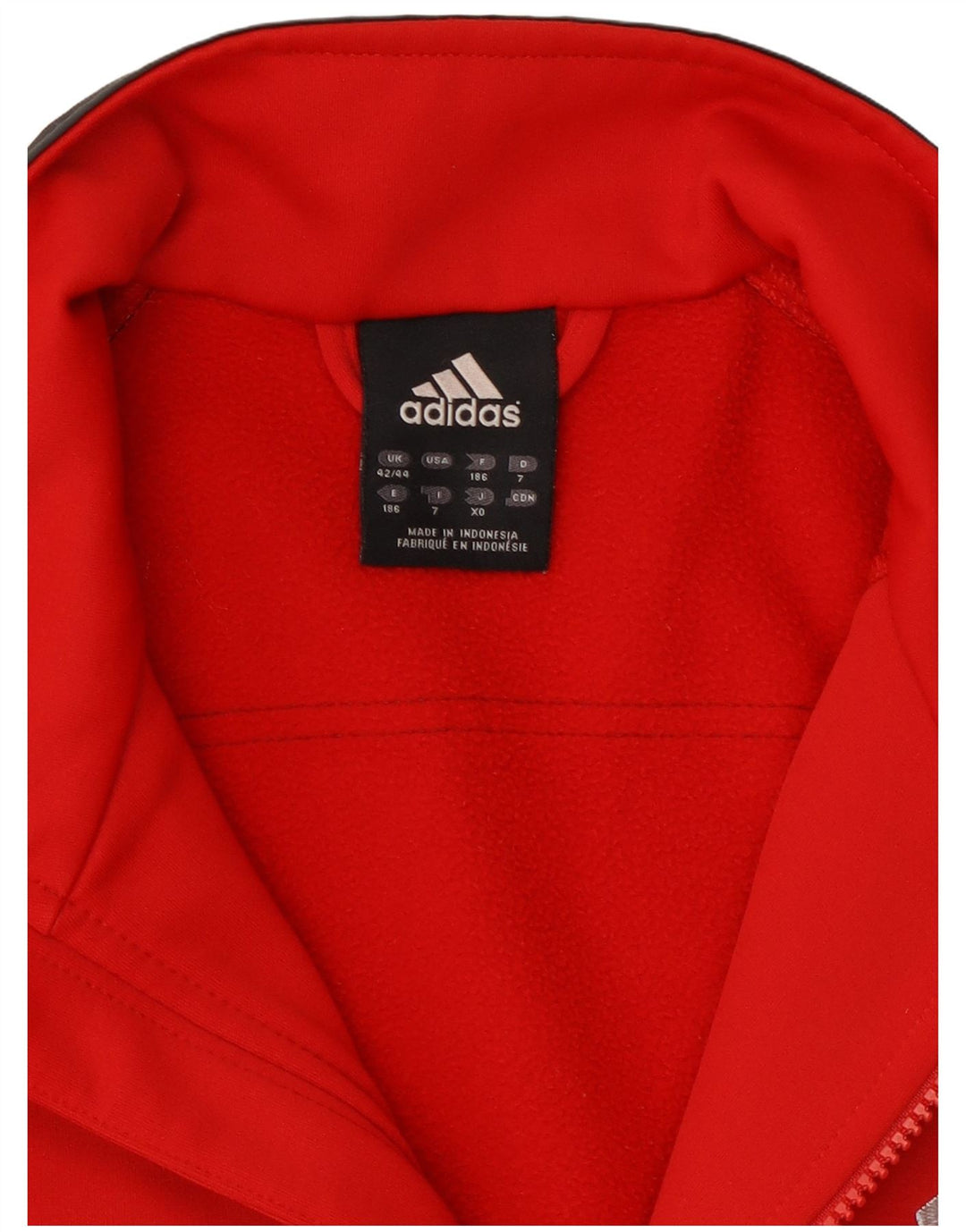 Adidas muška trenirka gornja jakna UK 42/44 velika crvena poliester u boji
