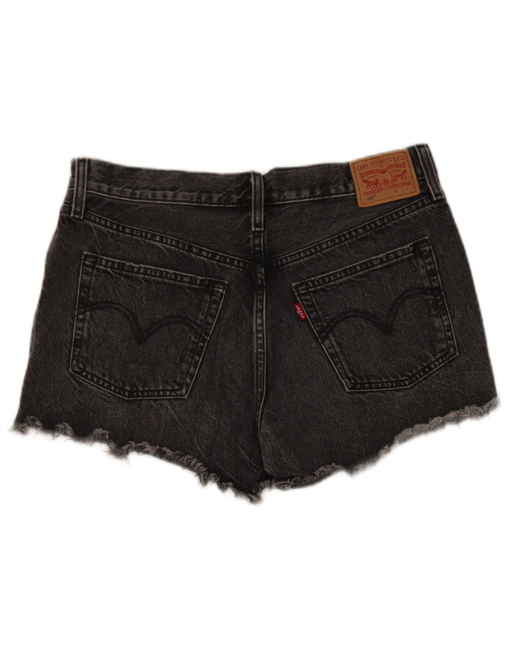 Levi's ženske kratke traper hlače 501 W29, srednje sivi pamuk