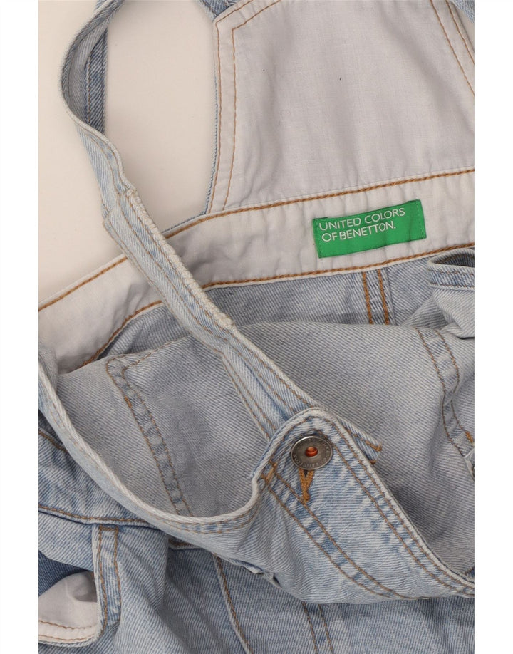 BENETTON Ženske traper kratke hlače Dungarees W26 male plave