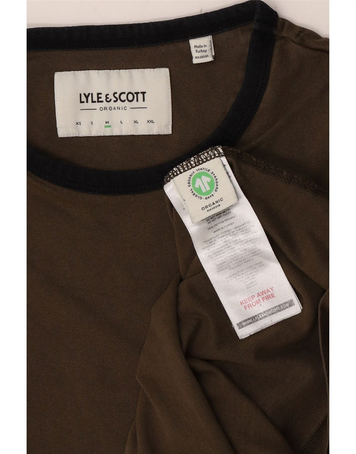 Lyle & Scott Muška majica kratkih rukava Srednji kaki pamuk