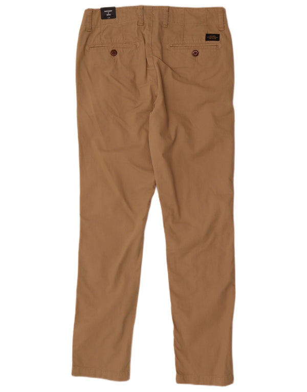 Superdry muške uske chino hlače W28 L32 bež pamuk