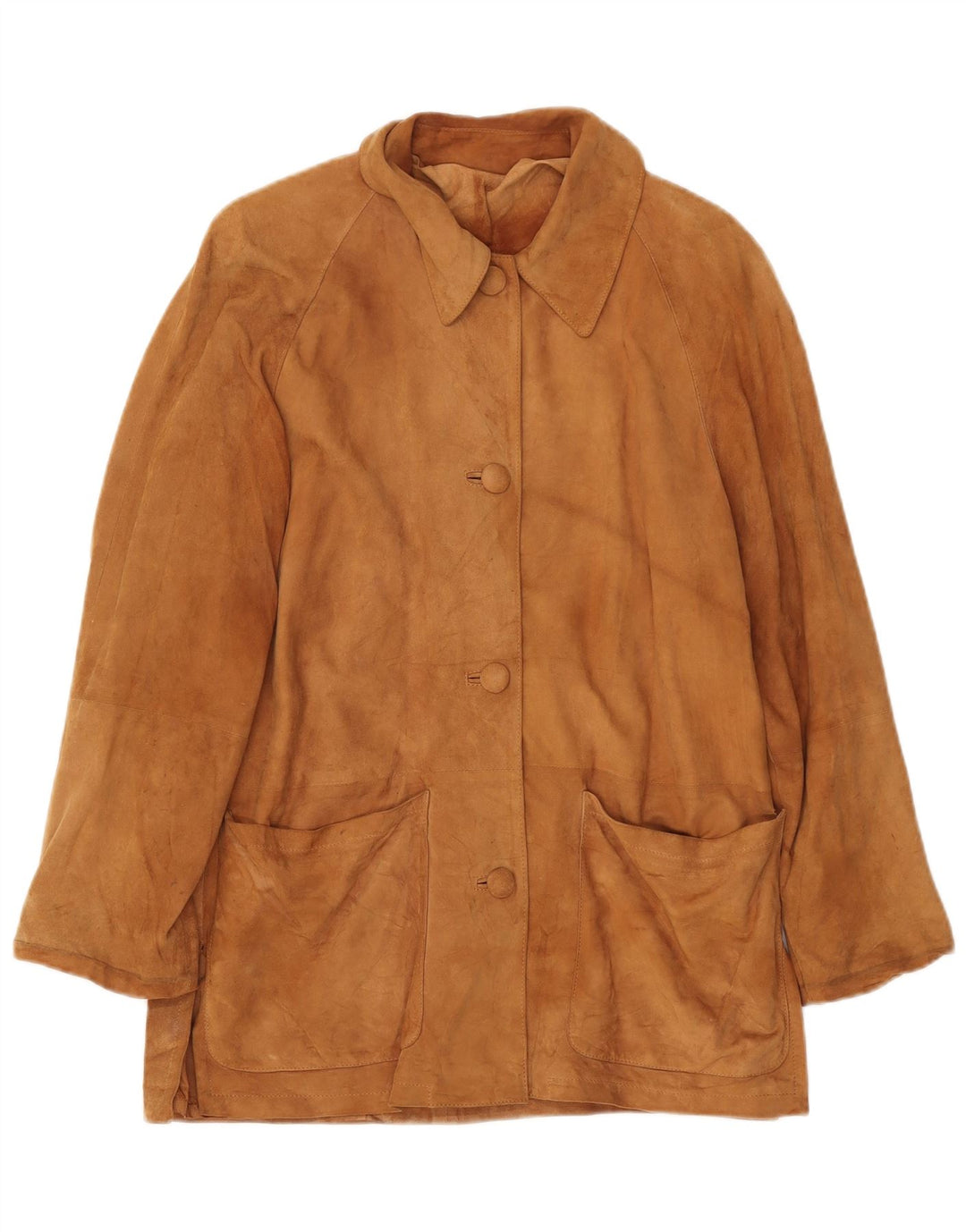 VINTAGE ženska jakna od brušene kože IT 42 srednje bež kože