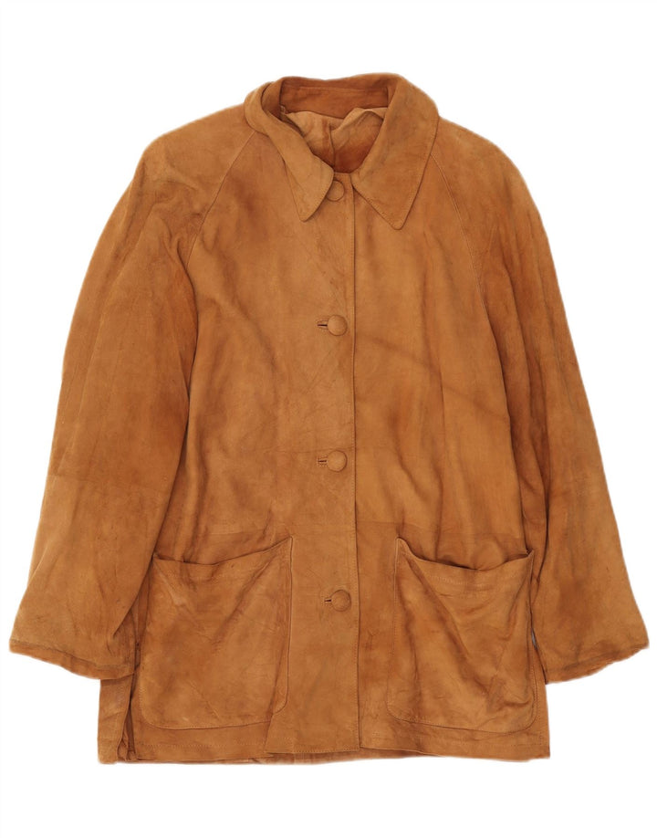 VINTAGE ženska jakna od brušene kože IT 42 srednje bež kože