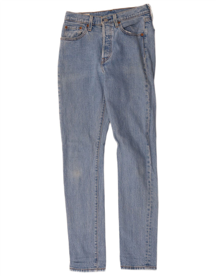 Levi's ženske 501 uske traperice W25 L32 plavi pamuk