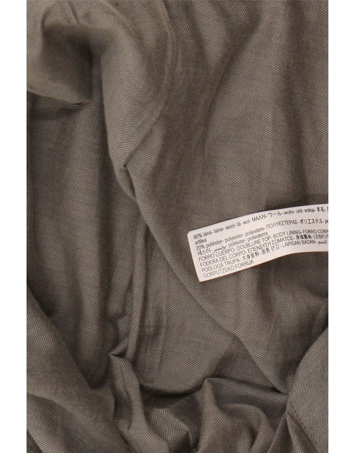 Massimo Dutti muška jakna s 2 gumba, velika smeđa vunena jakna EU 52
