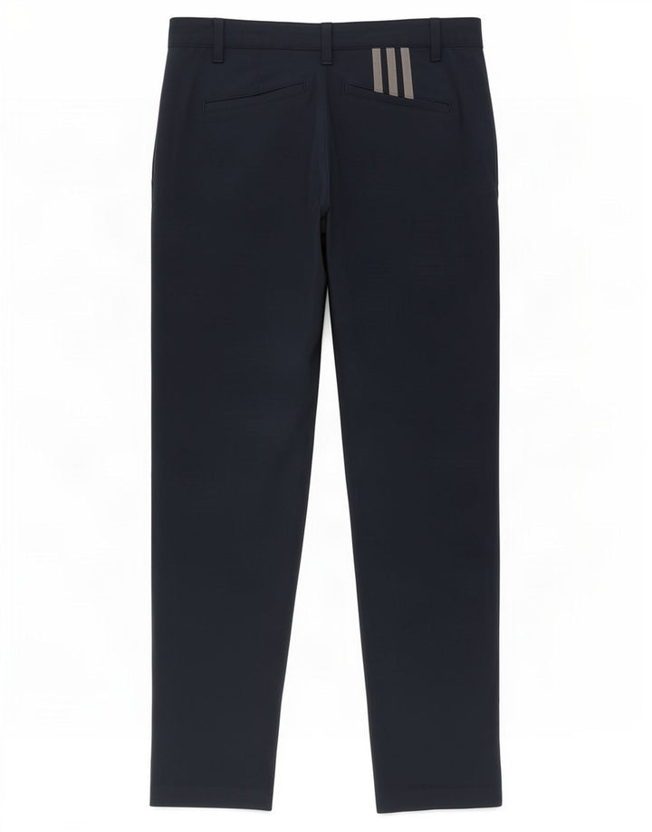 Adidas muške uske chino hlače W36 L30 tamnoplavi poliester