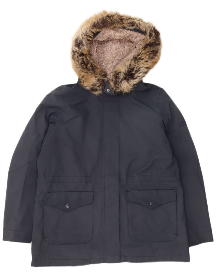 Barbour ženska parka jakna s kapuljačom UK 16 Large tamnoplava