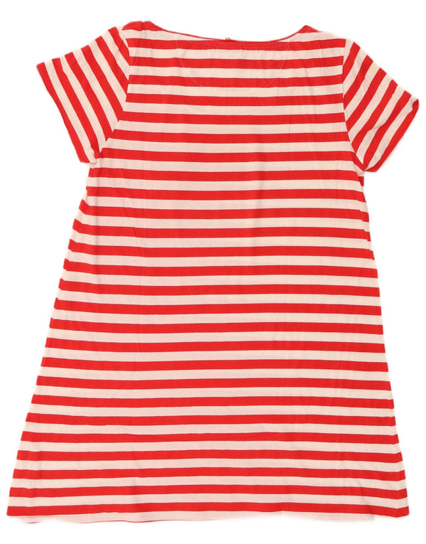 CHAMPION Womens Heritage Fit T-Shirt Dress UK 12 Medium Red Striped
