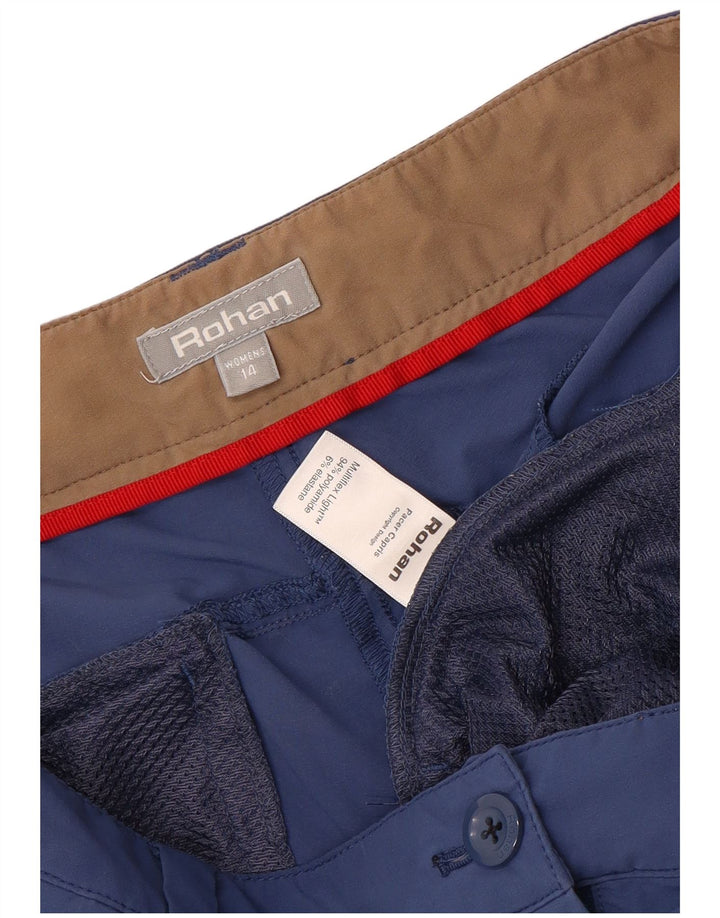 Rohan ženske Cargo Capri hlače UK 14 Large W36 L22 Plavi poliamid
