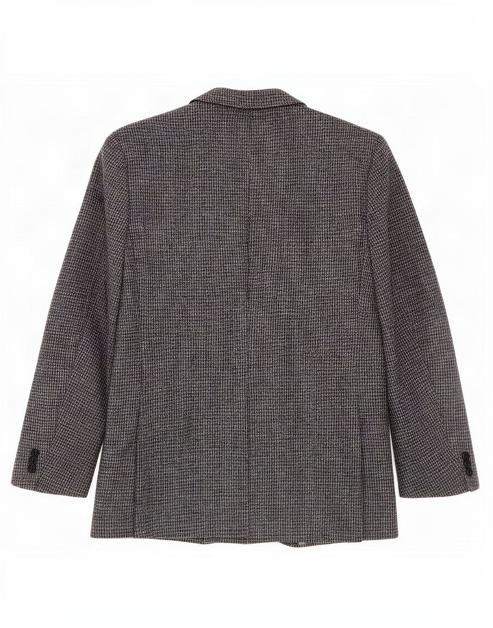 Harris Tweed muška jakna regularnog kroja Vel. 44 Velika plava houndstooth