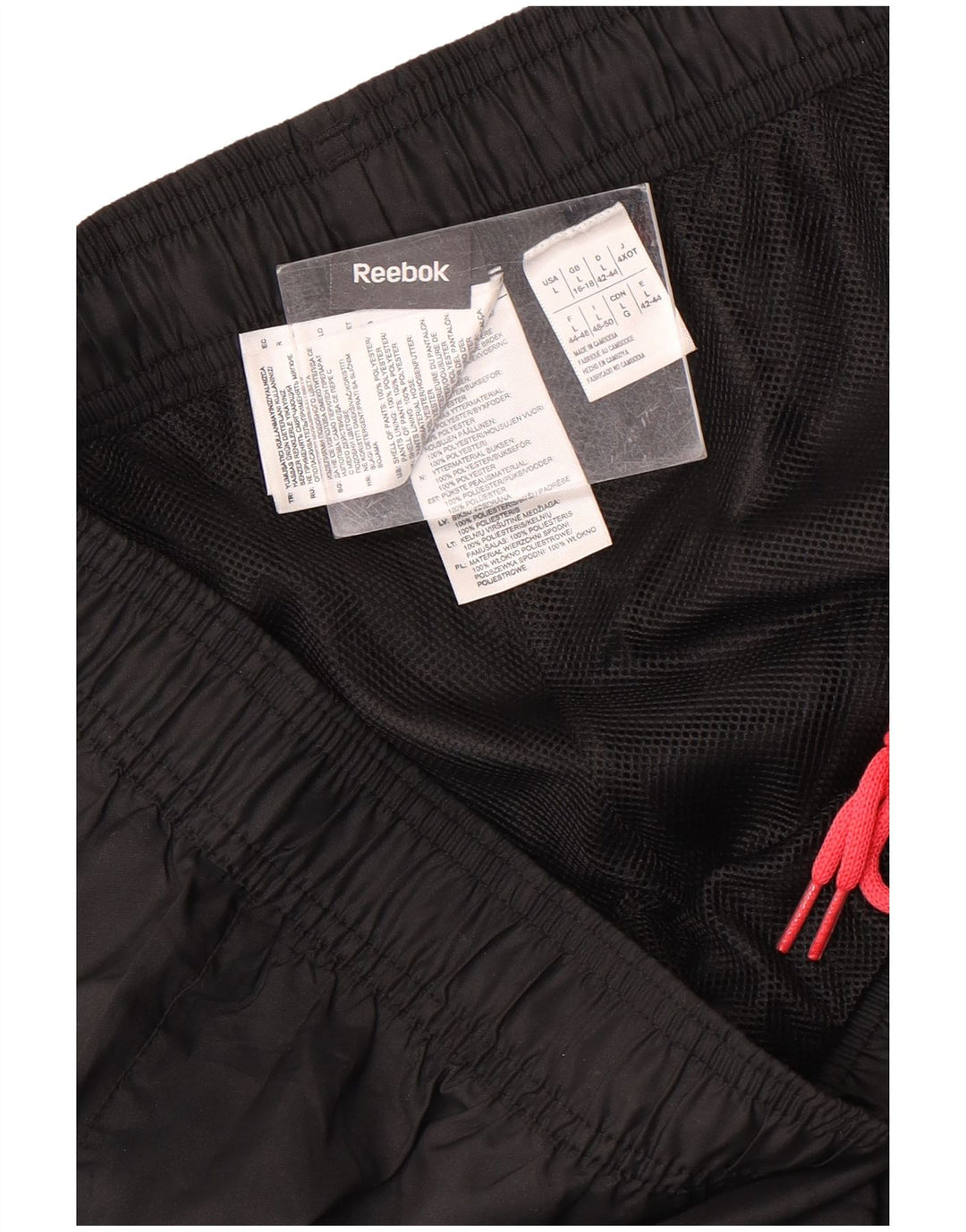 Reebok ženske vodootporne hlače UK 16/18 veliki crni poliester
