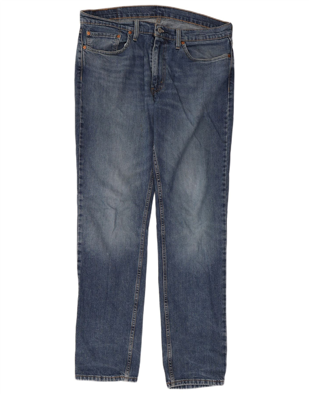 LEVI'S Muške uske traperice W36 L34 Plavi pamuk