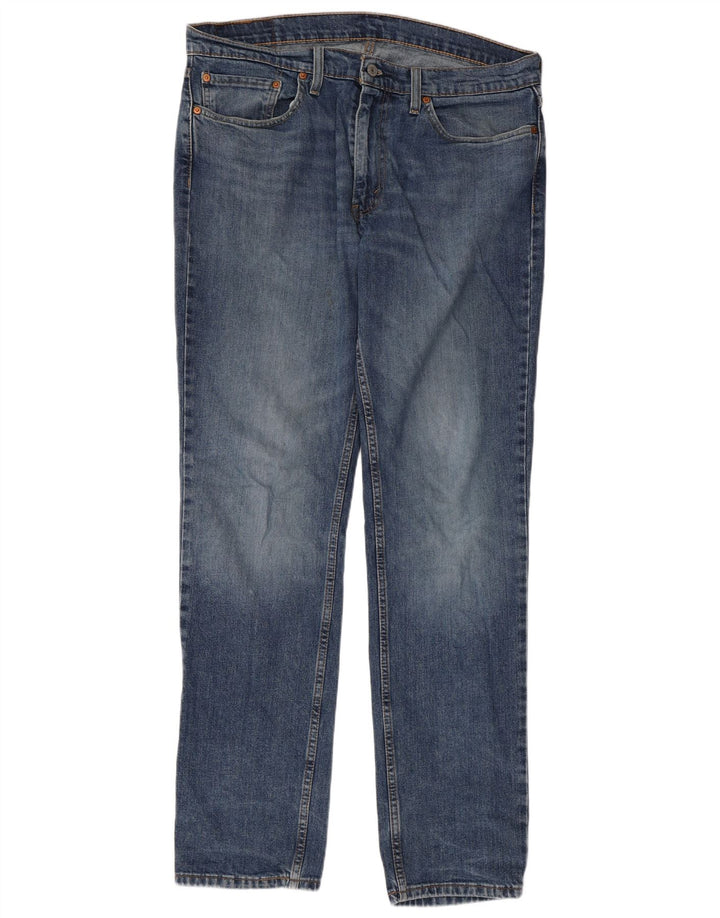 LEVI'S Muške uske traperice W36 L34 Plavi pamuk