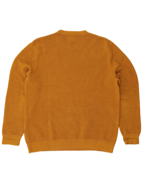 Zara ženski džemper s okruglim izrezom UK 18 XL Žuti pamuk