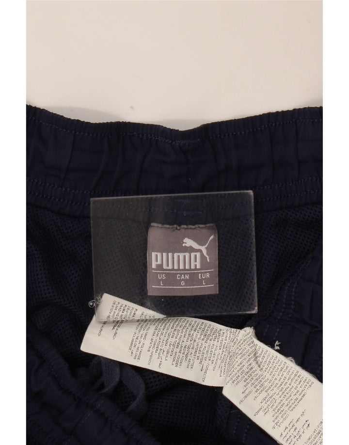 PUMA Muška trenirka Hlače Joggers Large tamnoplavi najlon
