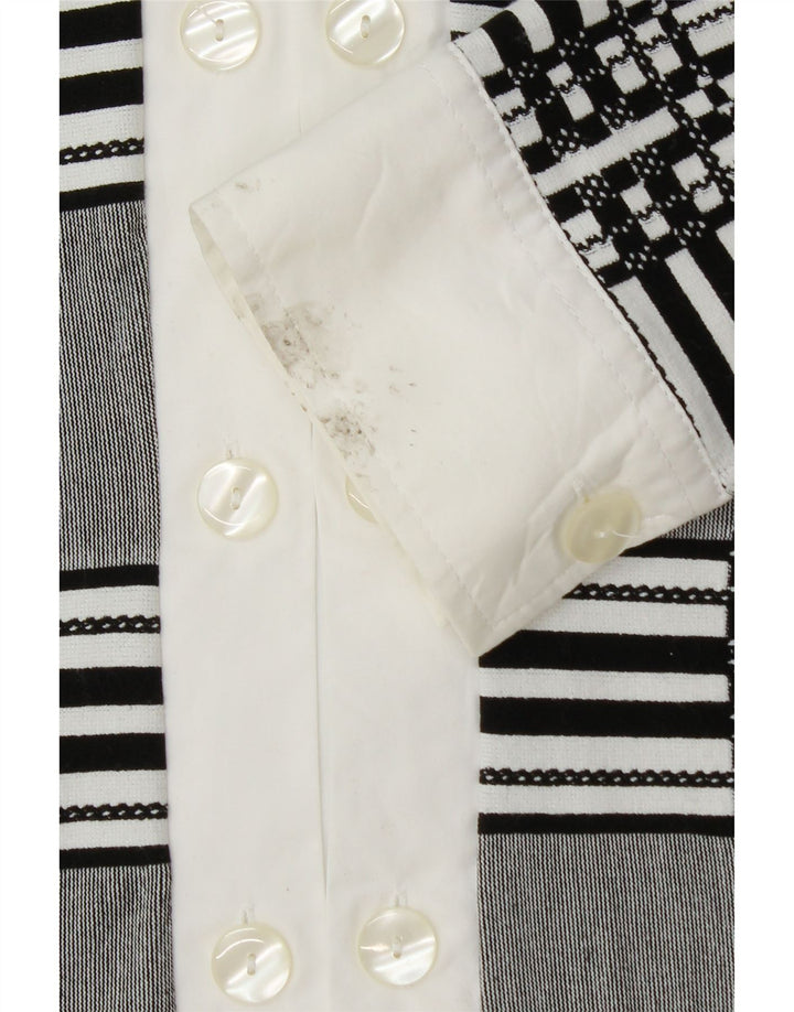 NARACAMICIE Ženska košulja s dvostrukim kopčanjem UK 14 srednje siva karirana