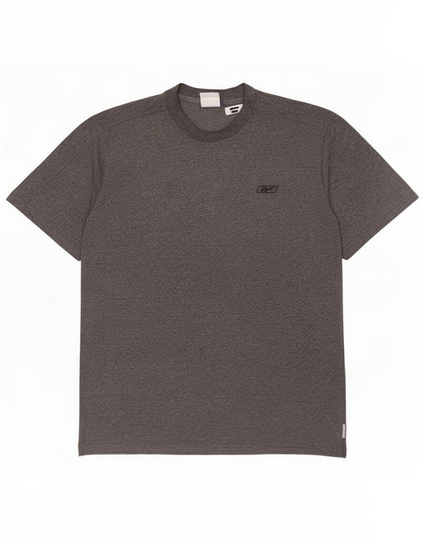 Reebok muška majica kratkih rukava Large Grey Flected Cotton