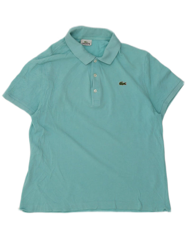 Lacoste muška uska polo majica kratkih rukava veličina 6 XL tirkizni pamuk