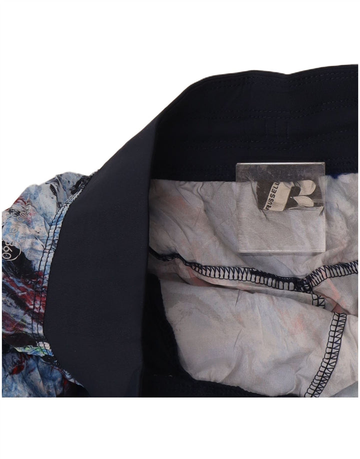 Russell atletske muške sportske kratke hlače srednje tamnoplave boje s kravatom