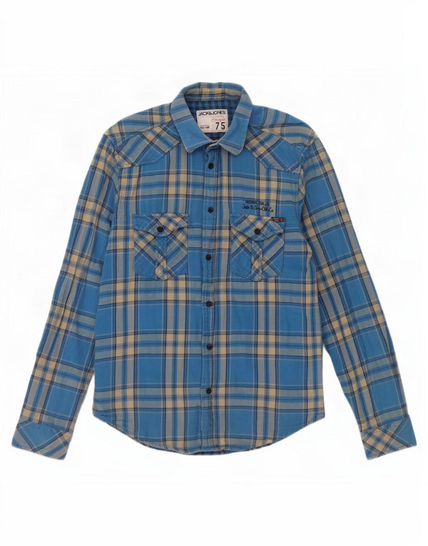 Jack & Jones Ženska flanelska košulja Srednje plavi karirani pamuk