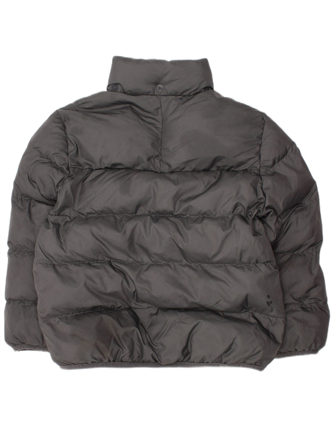 ADIDAS Boys Padded Jacket 6-7 Years Grey Polyester