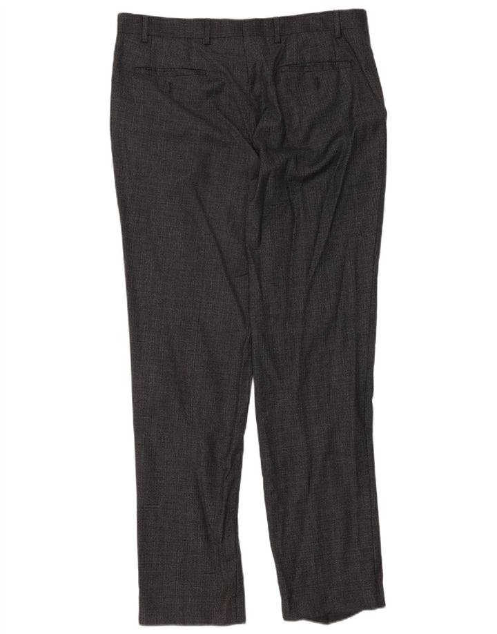 Marks & Spencer muške autograph hlače ravnog odijela W36 L33 sive vune