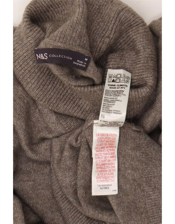 Marks & Spencer muški pulover s rol izrezom srednje smeđe boje od poliestera