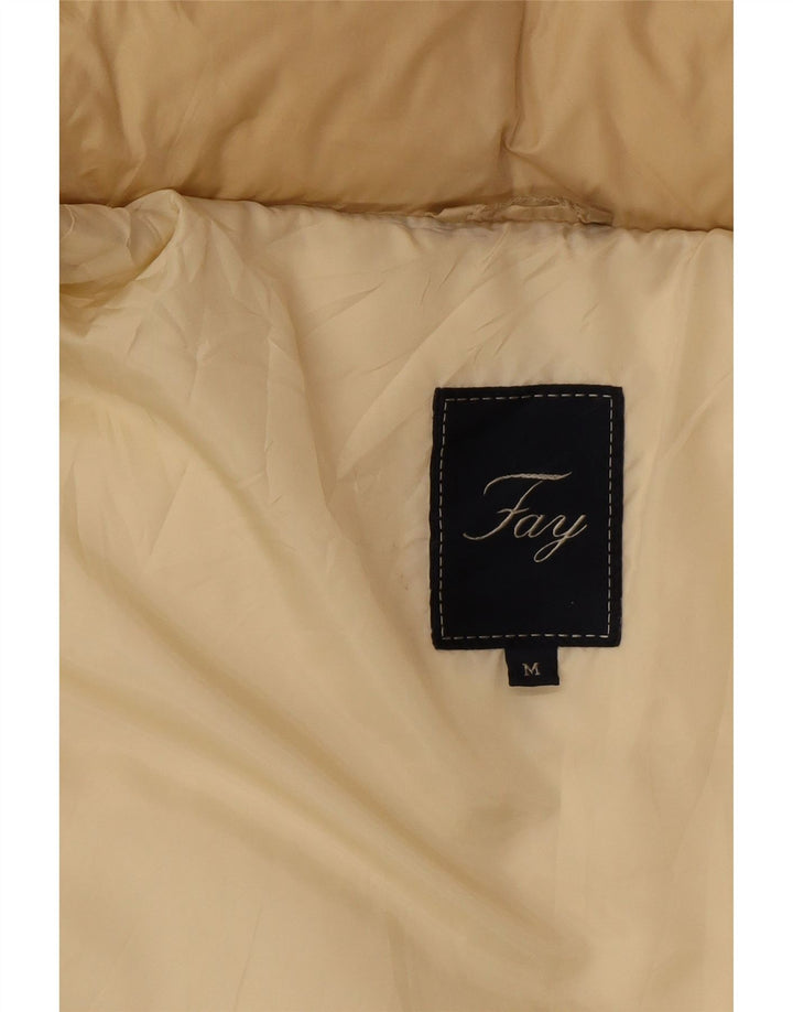 FAY Womens Padded Coat UK 14 Medium Beige Polyamide