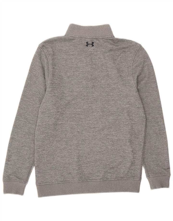 Under Armour muška majica s izrezom s patentnim zatvaračem Mali sivi poliester
