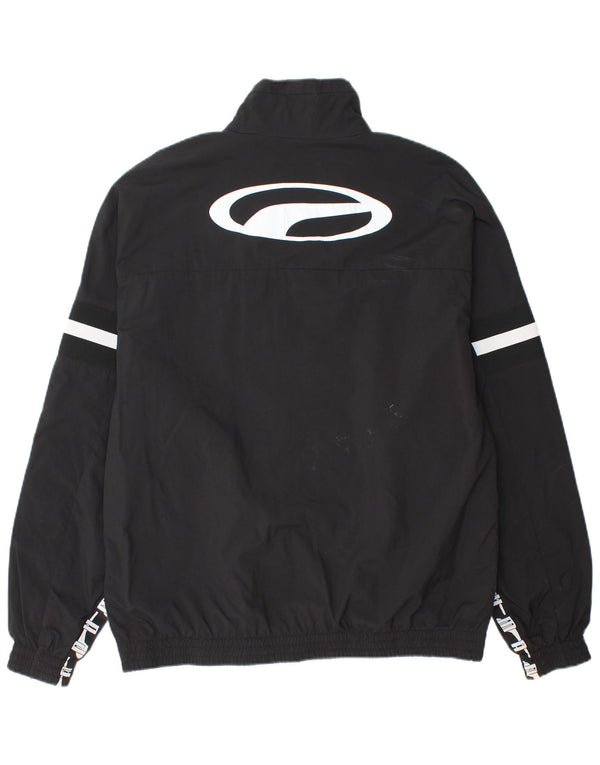 PUMA Muška kišna jakna s grafičkim motivima UK 40, veliki crni poliamid