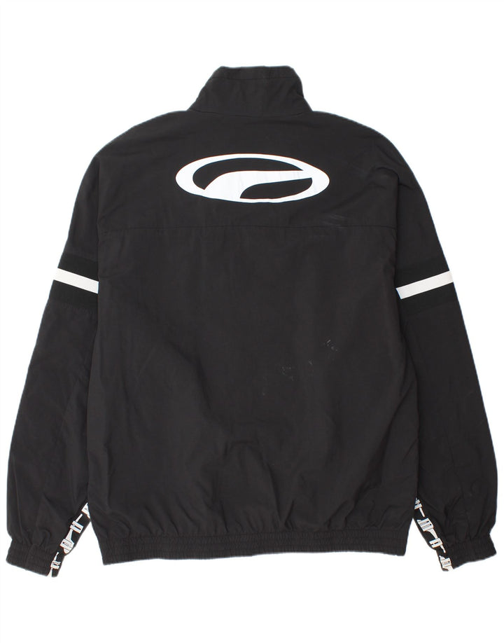 PUMA Muška kišna jakna s grafičkim motivima UK 40, veliki crni poliamid