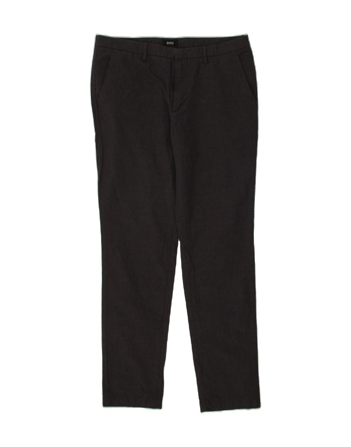 HUGO BOSS Womens Slim Chino Trousers W32 L31 Grey Vintage Hugo Boss and Second-Hand Hugo Boss from Messina Hembry 
