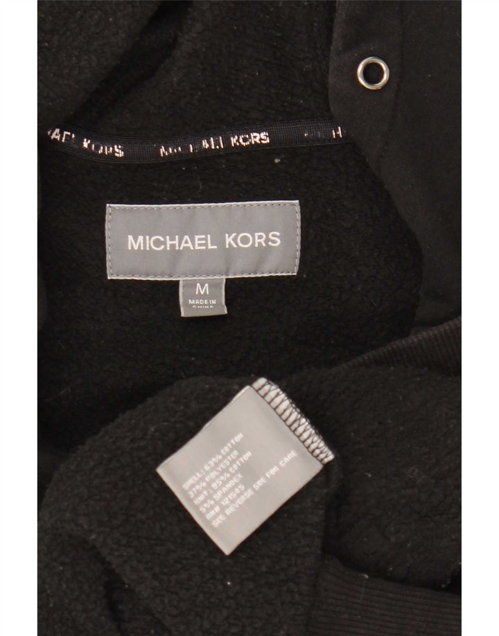 Michael Kors muška pulover s kapuljačom s patentnim zatvaračem Srednje crni pamuk