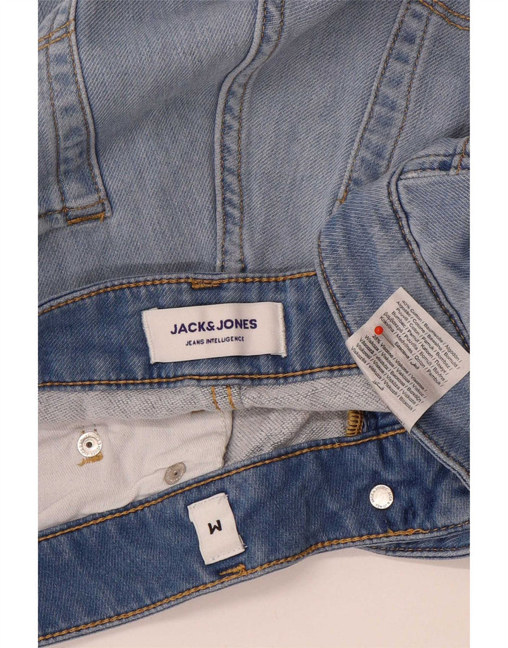 Jack & Jones muške kratke traper hlače srednje veličine W32, plavi pamuk