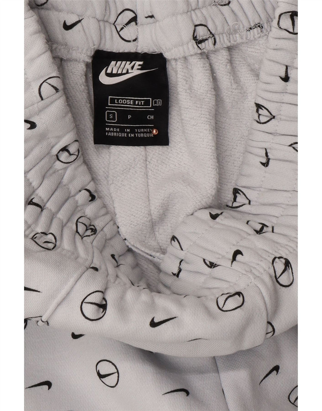 NIKE Muške trenirke slobodnog kroja, male plave pamučne hlače za trenirku