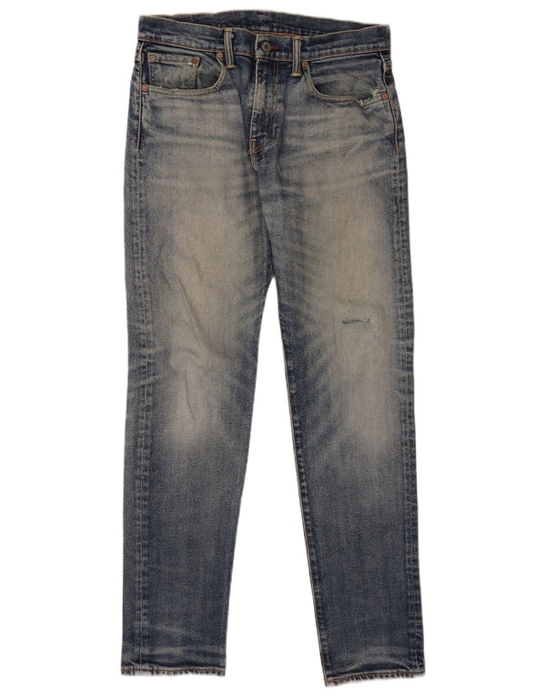 Levi's muške 502 sužene traperice W31 L34 plavi pamuk
