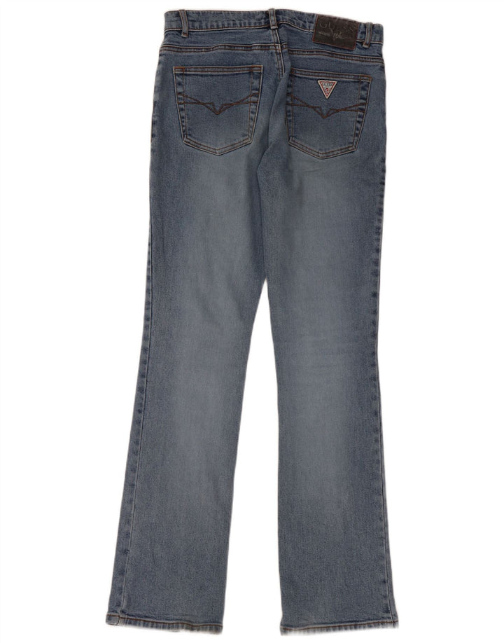 GUESS Ženske Bootcut traperice W28 L32 Plavi pamuk