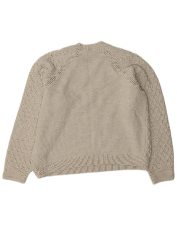 Marks & Spencer ženski pulover s okruglim izrezom UK 10 Small Off White