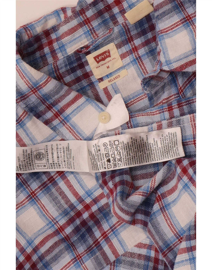 Levi's muška flanelska košulja srednje plave pamučne kare